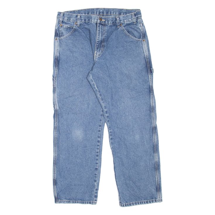 DICKIES Carpenter Workwear Mens Jeans Blue Regular