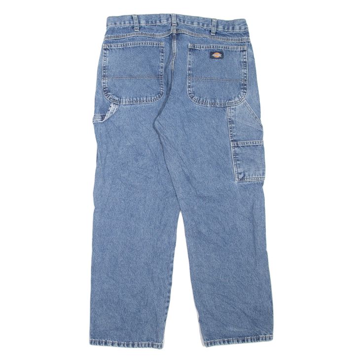 DICKIES Carpenter Workwear Mens Jeans Blue Regular