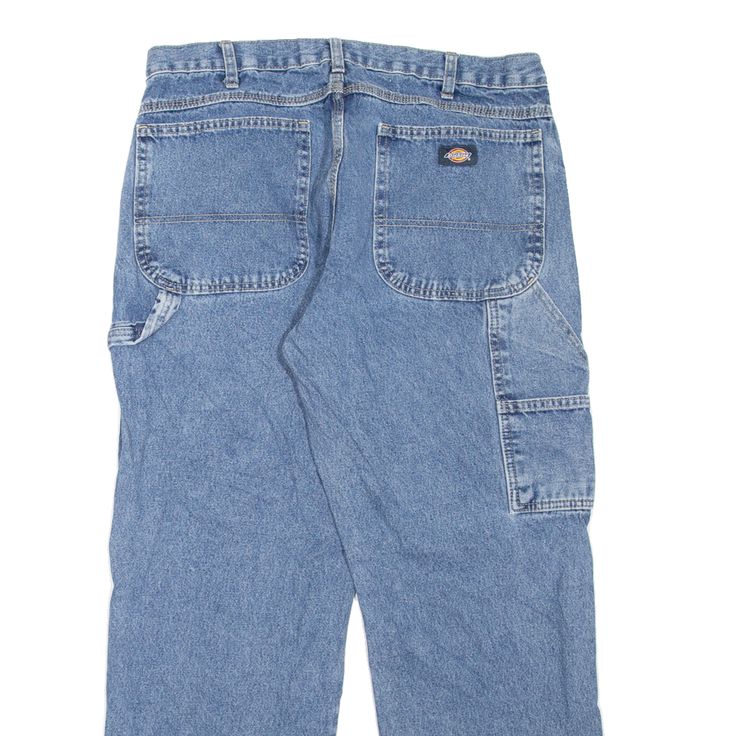 DICKIES Carpenter Workwear Mens Jeans Blue Regular